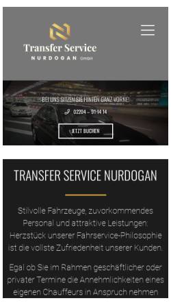 Vorschau der mobilen Webseite www.transfer-nurdogan.de, Nurdogan Transfer-Service