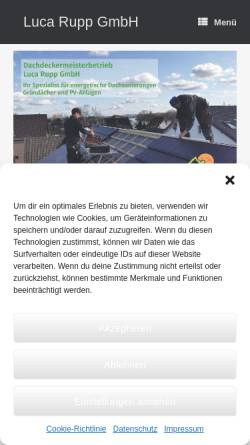 Vorschau der mobilen Webseite www.dachdecker-bensberg.de, Luca Rupp