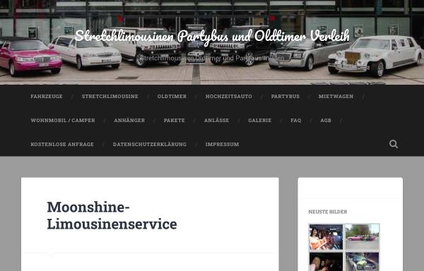 Vorschau von www.limos-mieten.de, Moonshine Limousinenservice - Inh. Maik Birkholz