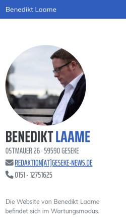 Vorschau der mobilen Webseite www.geseke-news.de, Geseke-News.de