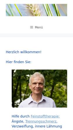 Vorschau der mobilen Webseite www.feinstoffpraxis-luettgau.de, Jörg-Christoph Lüttgau