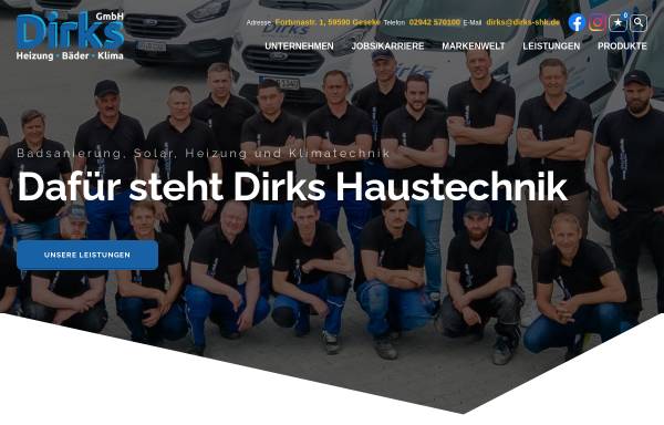 Vorschau von www.dirks-shk.de, Dirks GmbH