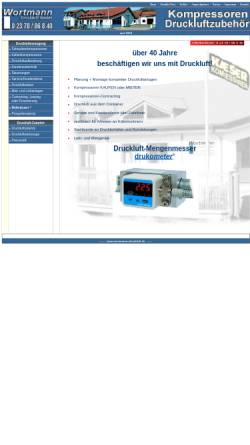 Vorschau der mobilen Webseite www.wortmann-druckluft.de, Wortmann Druckluft GmbH