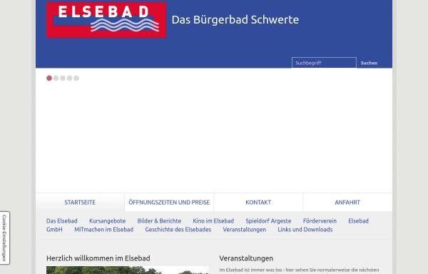 Vorschau von www.elsebad.de, Bürgerbad Elsetal gemeinnützige Betriebs-GmbH