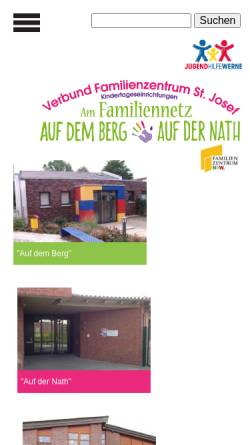 Vorschau der mobilen Webseite kindergarten-werne.de, Familienzentrum St. Josef