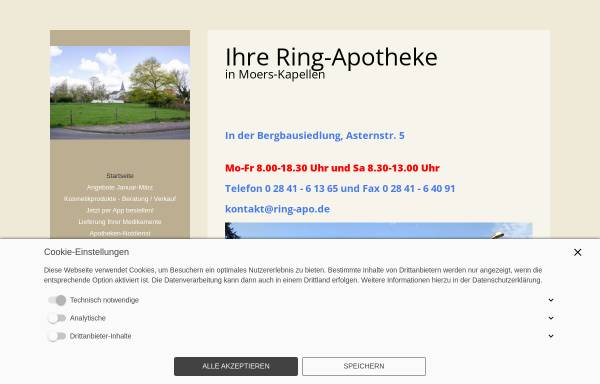 Vorschau von www.ring-apo.de, Ring-Apotheke