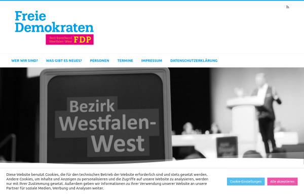 Vorschau von www.fdp-ww.de, FDP Bezirksverband Westfalen-West