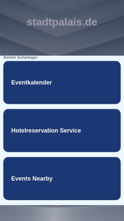 Vorschau der mobilen Webseite stadtpalais.de, Heimatliebe