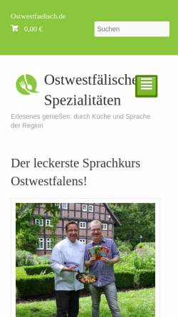 Vorschau der mobilen Webseite www.ostwestfaelisch.de, Ostwestfälische Spezialitäten
