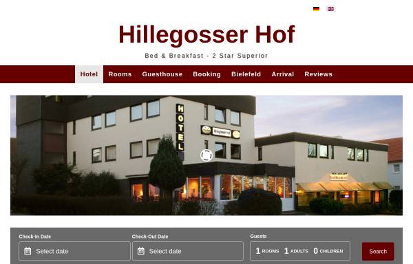 Vorschau von www.hillegosser-hof.de, Hotel Hillegosser Hof