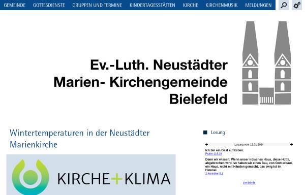Vorschau von www.neustadt-marien-bielefeld.de, Evangelisch-Lutherische Neustädter Marien-Kirchengemeinde