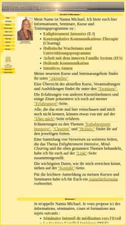 Vorschau der mobilen Webseite www.nanna-michael.de, Nanna Michael