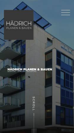 Vorschau der mobilen Webseite www.haedrich-team.de, Hädrich Architekten & Ingenieure