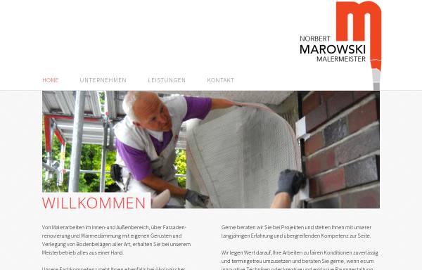 Vorschau von maler-marowski.de, Malermeister Norbert Marowski