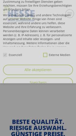 Vorschau der mobilen Webseite hesse-owl.de, Gartencenter Hesse