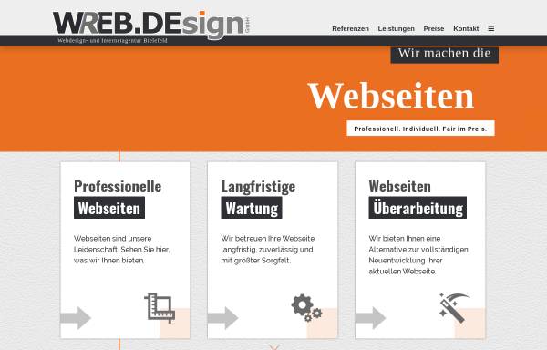 Vorschau von wreb.de, WREB.DEsign GmbH