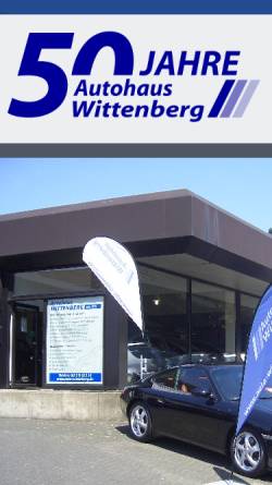 Vorschau der mobilen Webseite www.auto-wittenberg.de, Autohaus Wittenberg
