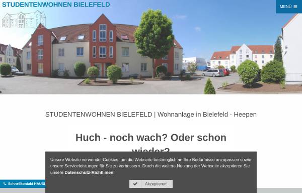 Vorschau von www.studentenwohnen-bielefeld.de, Studentenwohnanlage in Bielefeld-Heepen