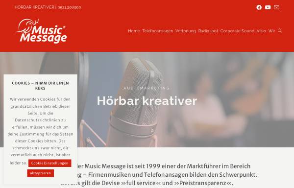 Vorschau von music-message.de, Music Message AG