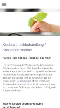 Vorschau der mobilen Webseite kinderwunsch-recht.info, Rechtsanwalt Christian Rohlfs