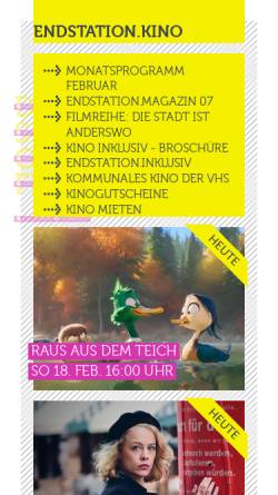 Vorschau der mobilen Webseite endstation-kino.de, endstation.kino Initiative Bahnhof-Langendreer e.V.
