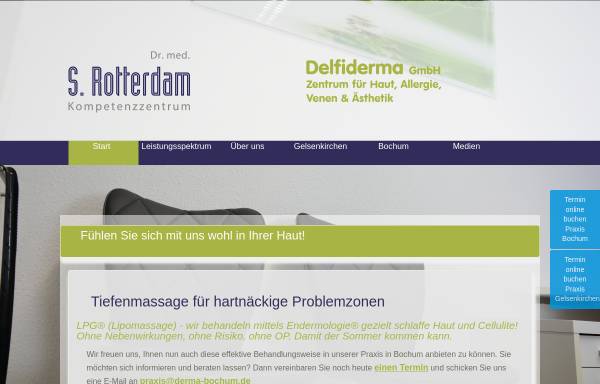 Vorschau von www.derma-bochum.de, Hautarztpraxis Dr. med. J. Kerner-C.T. Pieck