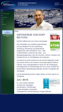 Vorschau der mobilen Webseite www.bochumer-schmerztherapie.de, Orthopädische Gemeinschaftspraxis Dr. med. Robert Oberfeld und Partner