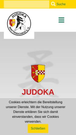 Vorschau der mobilen Webseite www.judoka-wattenscheid.de, Judoka Wattenscheid e. V.