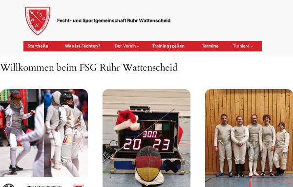 Vorschau von www.fsg-ruhrwattenscheid.de, Fecht- und Sportgemeinschaft Ruhr Wattenscheid e.V. Bochum