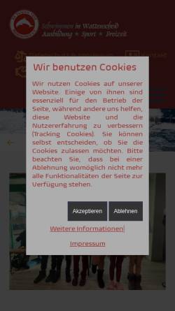 Vorschau der mobilen Webseite svdelphin58.de, SV Delphin 58 Wattenscheid e.V.