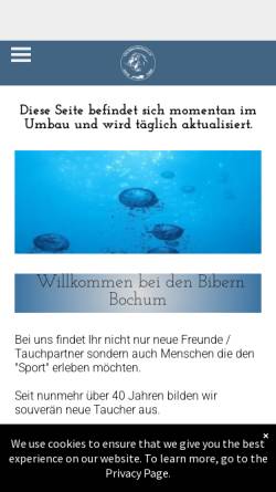 Vorschau der mobilen Webseite www.biber-bochum.de, Biber Bochum e.V.