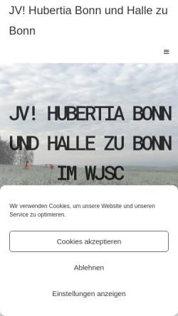 Vorschau der mobilen Webseite www.hubertia-bonn.de, Hubertia Bonn