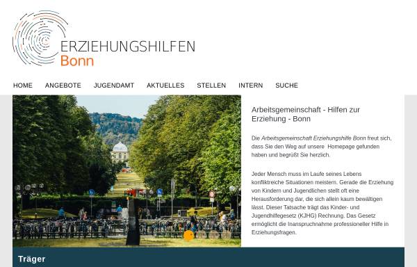 Vorschau von www.erziehungshilfen-bonn.de, Arbeitsgemeinschaft Hilfen zur Erziehung Bonn