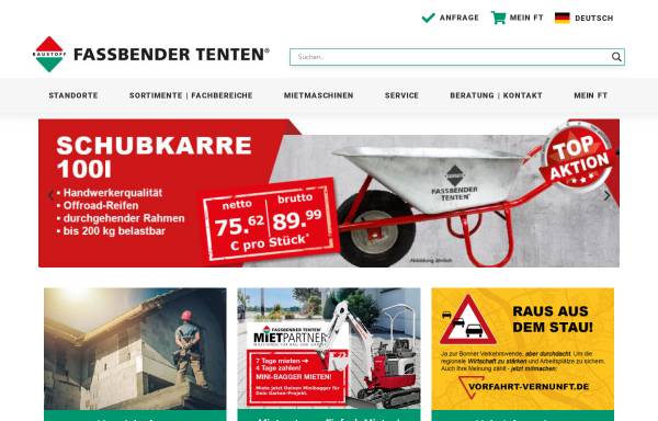 Vorschau von www.fassbender-tenten.de, Fassbender Tenten GmbH & Co. KG