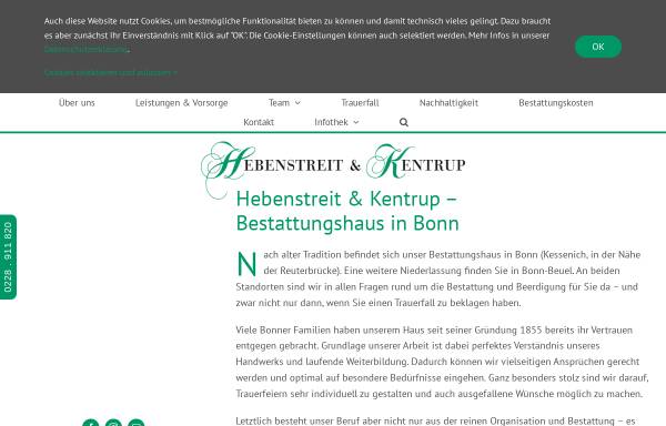 Vorschau von abschiednehmen.de, Bestattungshaus Hebenstreit & Kentrup