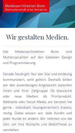 Vorschau der mobilen Webseite www.medienarchitekten-bonn.de, Medienarchitekten Bonn Sebastian Goedecke