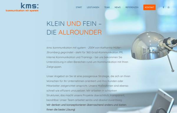 Vorschau von kms-bonn.de, KMS Kommunikation mit System, Inhaberin Katharina Müller-Stromberg