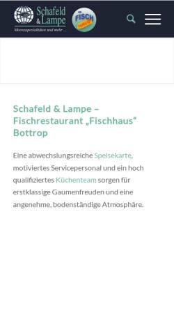 Vorschau der mobilen Webseite fischrestaurant-bottrop.de, Schafeld & Lampe GmbH