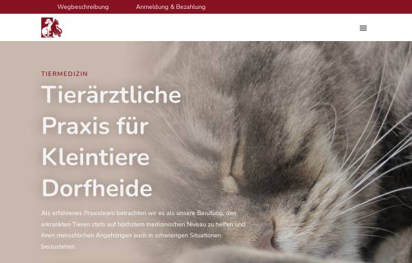 Vorschau von www.tierarztpraxis-dorfheide.de, Tierärztliche Praxis Dorfheide