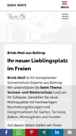 Vorschau der mobilen Webseite www.brink-moll.de, Brink & Moll GbR