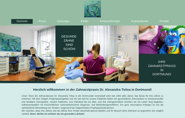 Vorschau von www.zahnarztpraxis-dortmund.com, Dr. med. stom. Alexandra Tsitsa