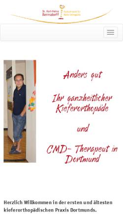 Vorschau der mobilen Webseite www.dr-bernsdorff.de, Dr. K.- H. Bernsdorff