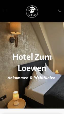 Vorschau der mobilen Webseite loewe-duisburg.de, Loewe - Hotel und Restaurant