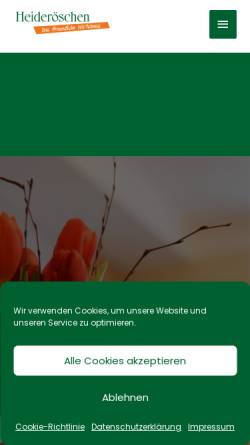 Vorschau der mobilen Webseite www.heideroeschen.com, Heideröschen