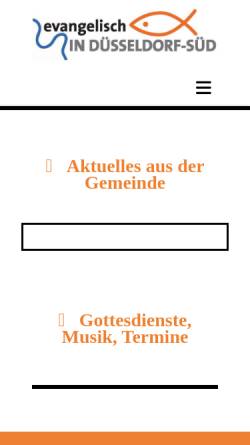 Vorschau der mobilen Webseite evangelisch-in-wersten.de, Evangelische Kirchengemeinde Düsseldorf-Wersten