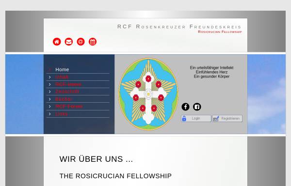 Vorschau von www.rosen-kreuzer.de, RCF Rosenkreuzer Freundeskreis