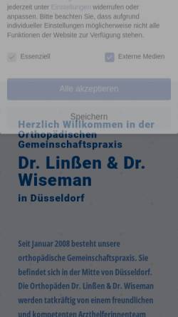Vorschau der mobilen Webseite www.orthopaedie-fachaerzte.de, Dr. med. Hans-Joachim Schwartz, Arzt für Orthopädie