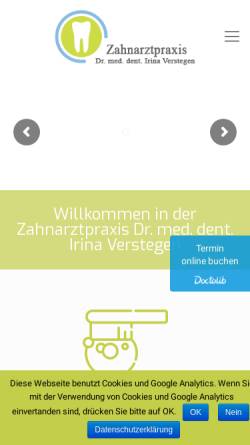 Vorschau der mobilen Webseite zahnarzt-in-benrath.de, Bühner, Dr. Julia