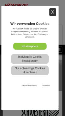 Vorschau der mobilen Webseite www.moerderische-schwestern.eu, Mörderische Schwestern e.V. - Vereinigung deutschsprachiger Krimiautorinnen