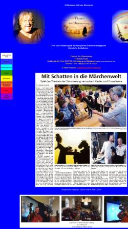 Vorschau der mobilen Webseite www.theaterderdaemmerung.de, Theater der Dämmung